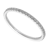 Churumbela brillantes 0.40ct oro blanco 14K