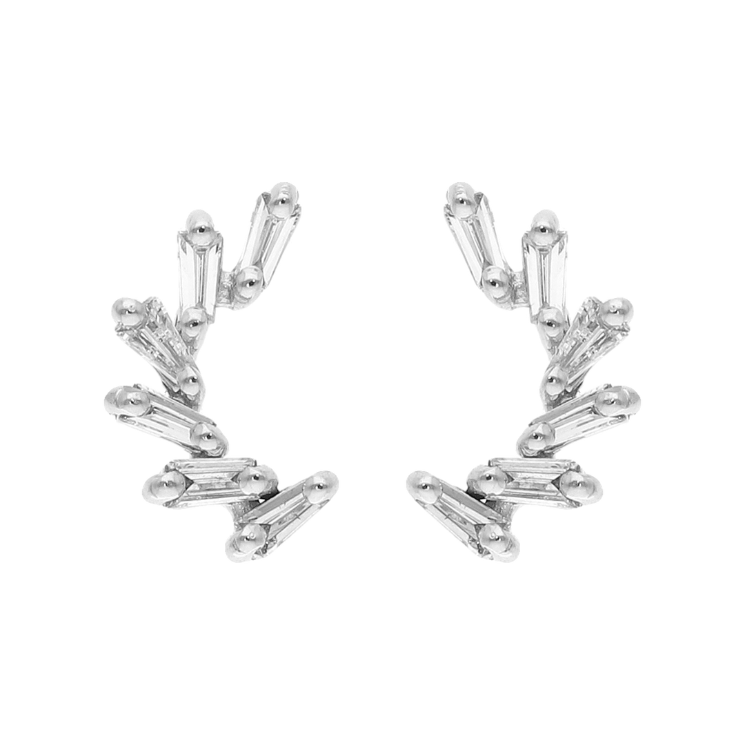 Broquel sonrisa baguettes 14K