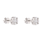 Broquel circular diamantes multishape 14K