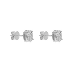 Broquel solitario multishape diamantes 14K