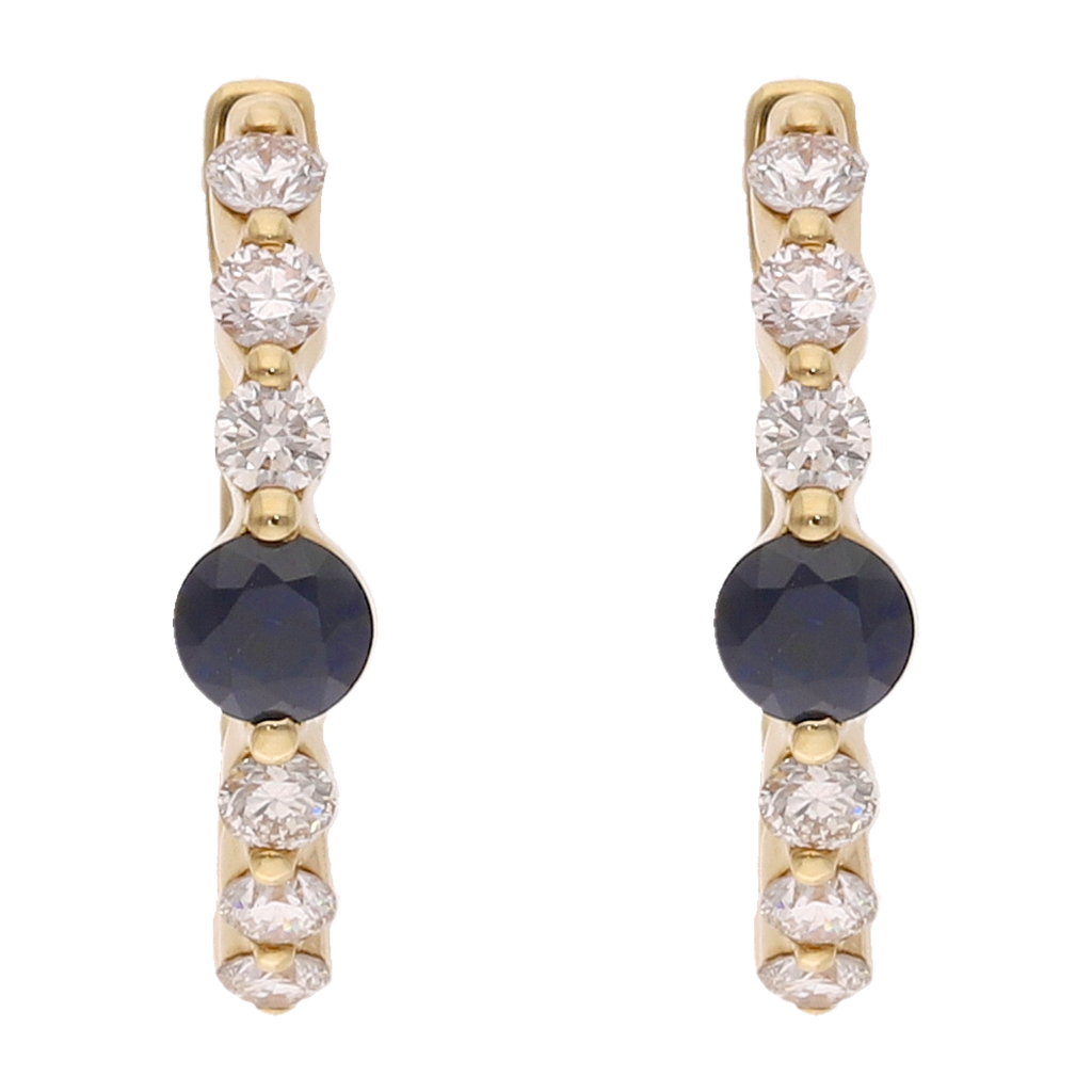 Huggies zafiro y brillantes 14K