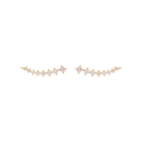 Earclimbers diamantes 0.32ct 14K