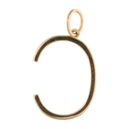 Dije inicial grande diamantes 14K