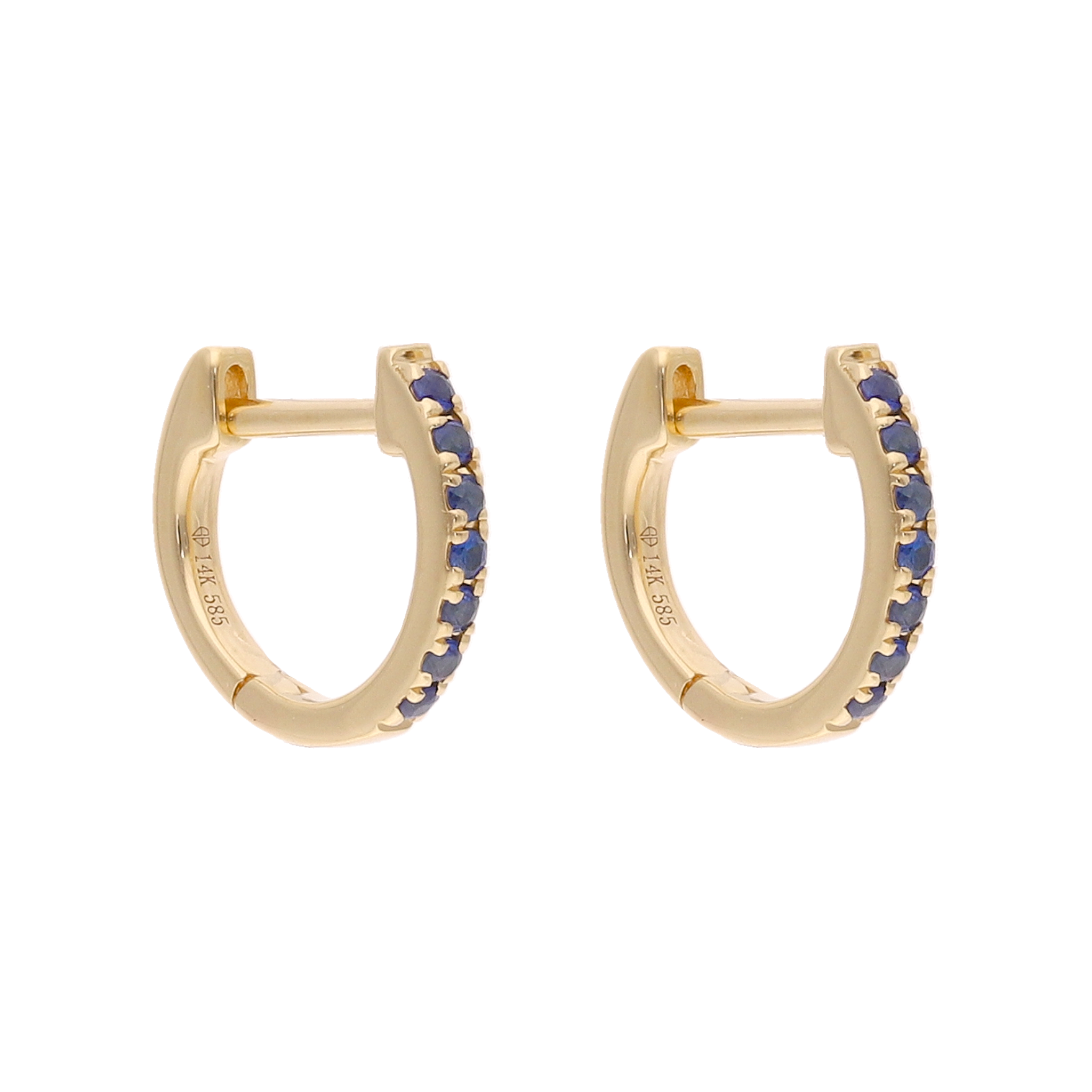 Huggies zafiros oro amarillo 14K