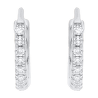 Huggies brillantes oro blanco 14K