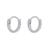 Huggies brillantes oro blanco 14K
