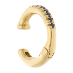 Earcuff zafiros 0.05ct oro amarillo 14K