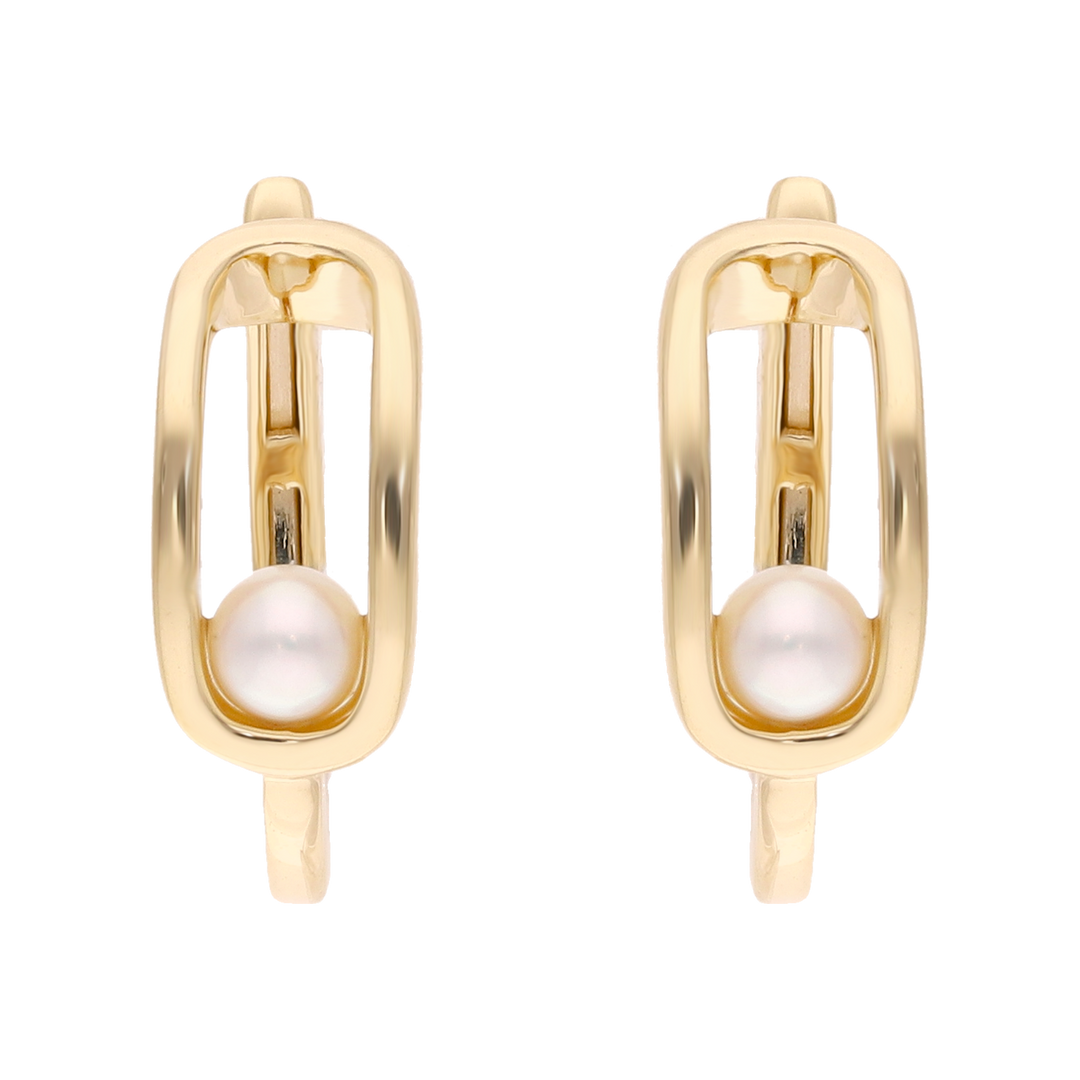 Earcuff clip perla 14K