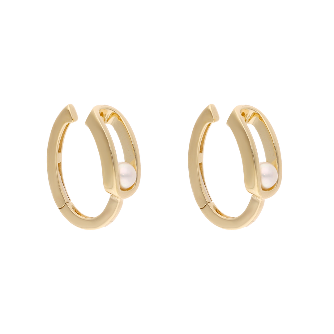 Earcuff clip perla 14K