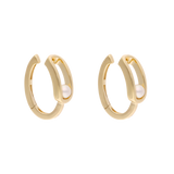 Earcuff clip perla 14K