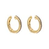 Earcuff zafiros 0.05ct oro amarillo 14K
