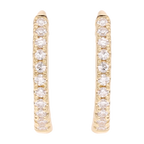 Huggies brillantes oro amarillo 14K