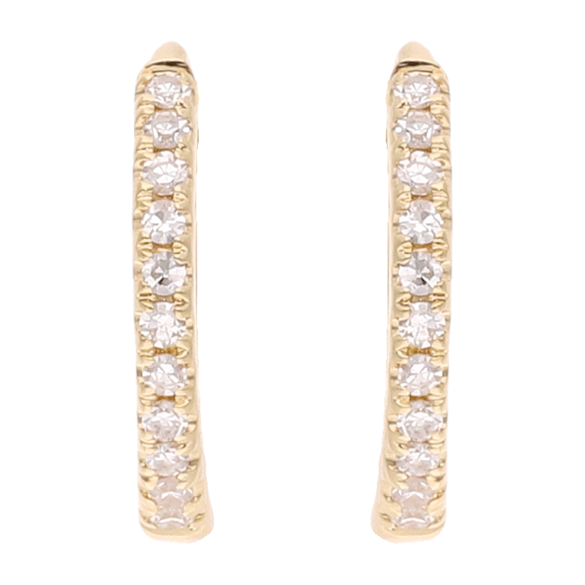 Huggies brillantes oro amarillo 14K