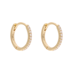 Huggies brillantes oro amarillo 14K