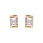 Broquel mini baguette 14K