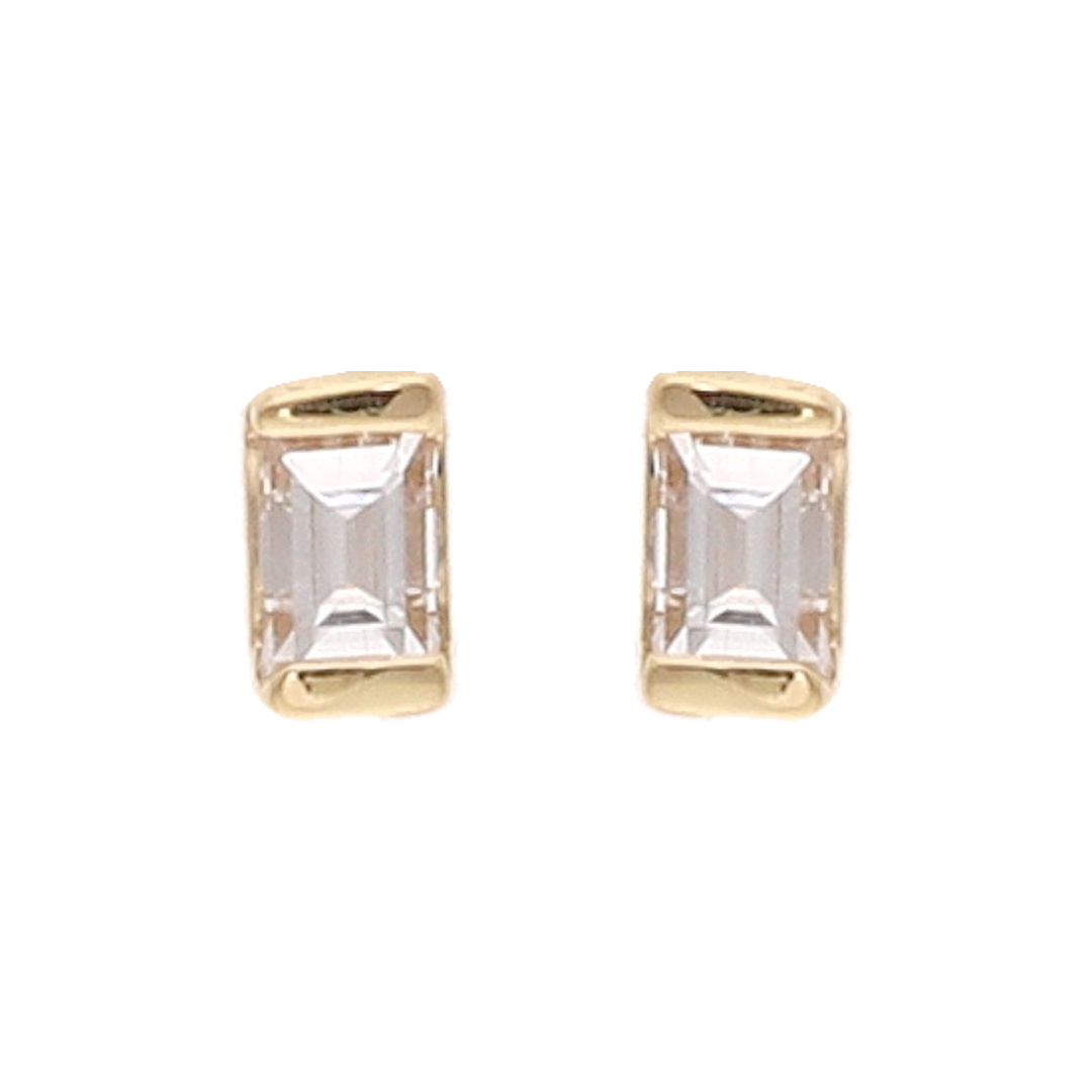 Broquel mini baguette 14K