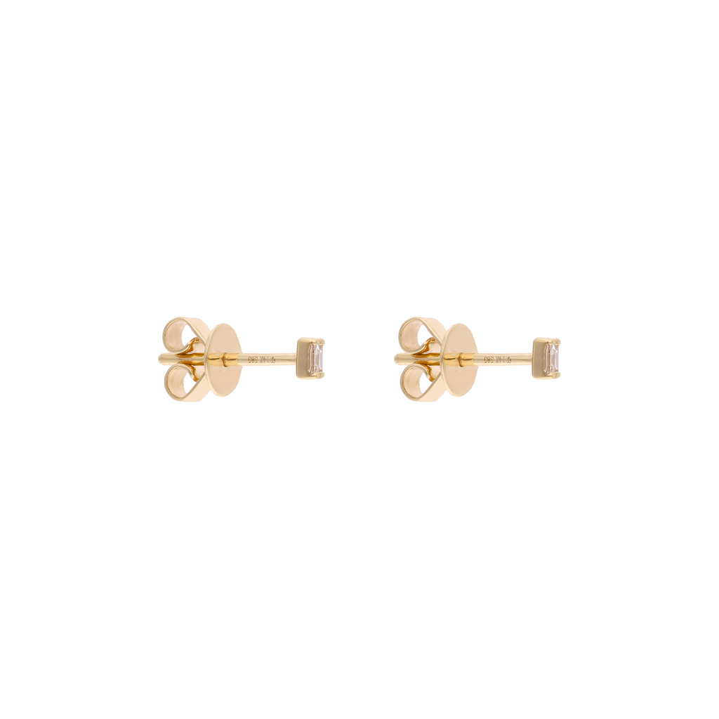 Broquel mini baguette 14K