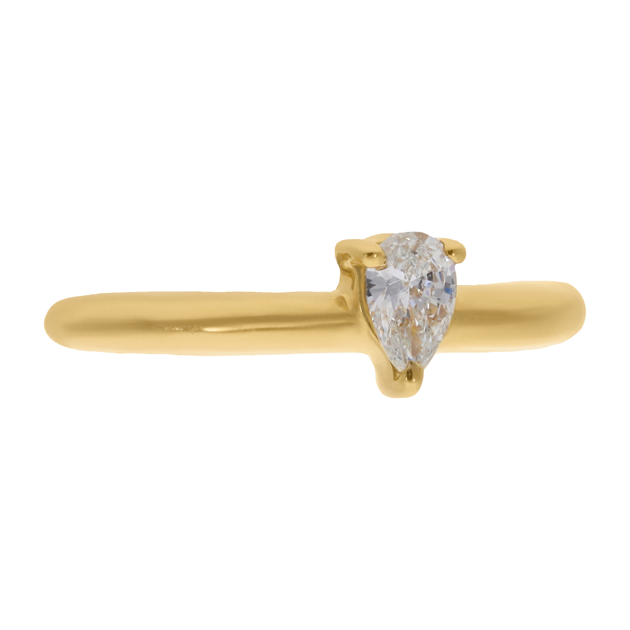 Earcuff diamante gota 14K