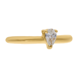 Earcuff diamante gota 14K