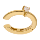 Earcuff diamante gota 14K