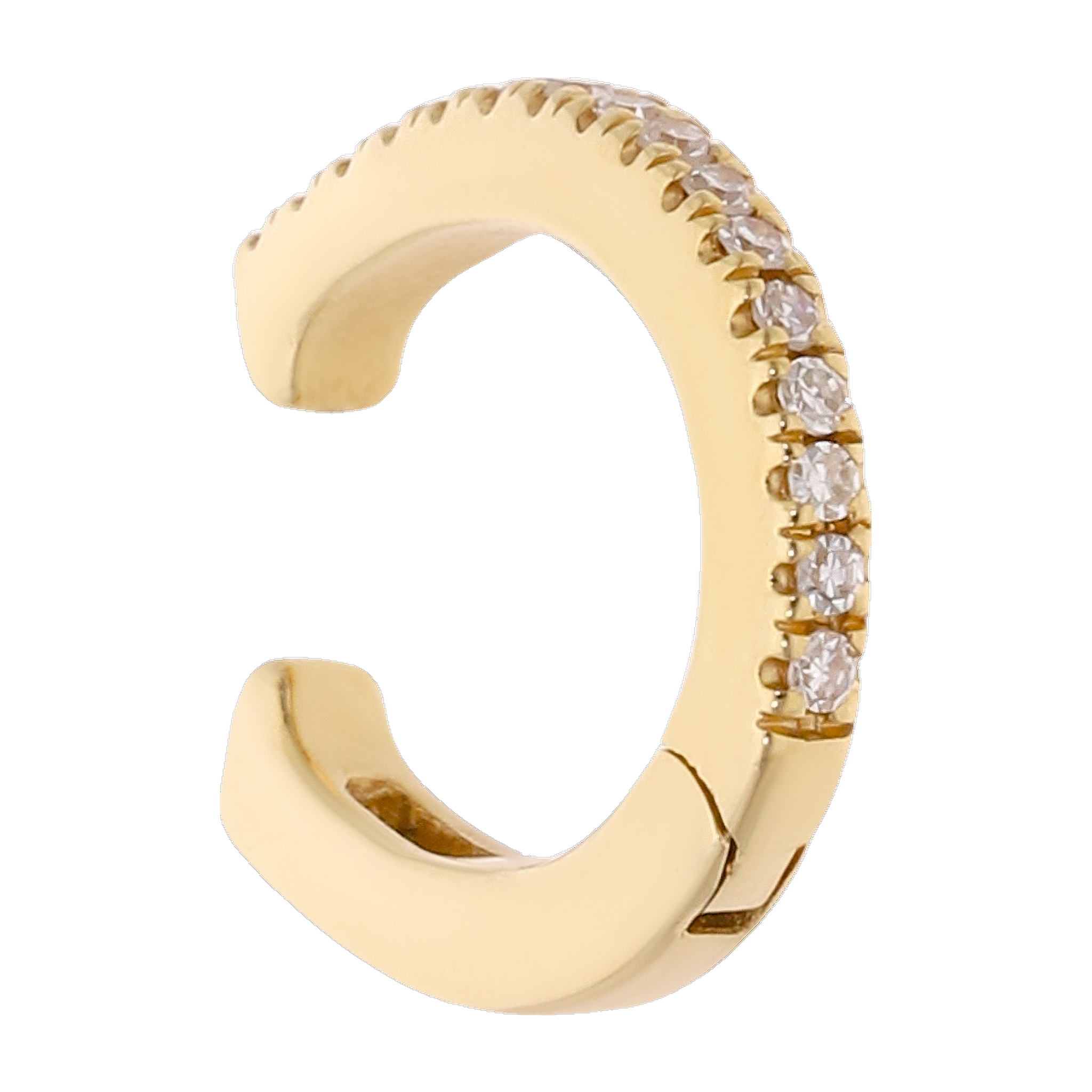 Earcuff diamantes oro amarillo 14K