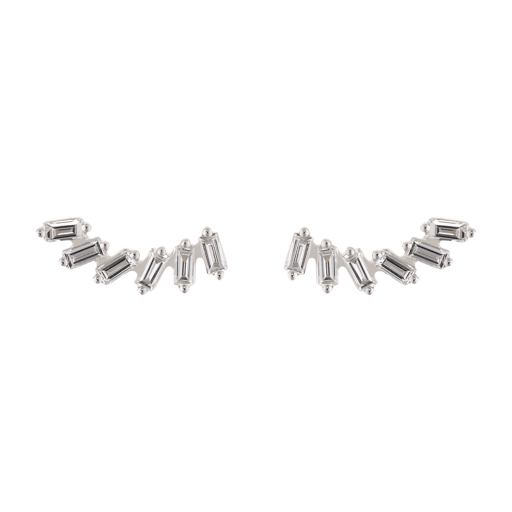 Broquel sonrisa baguettes 14K