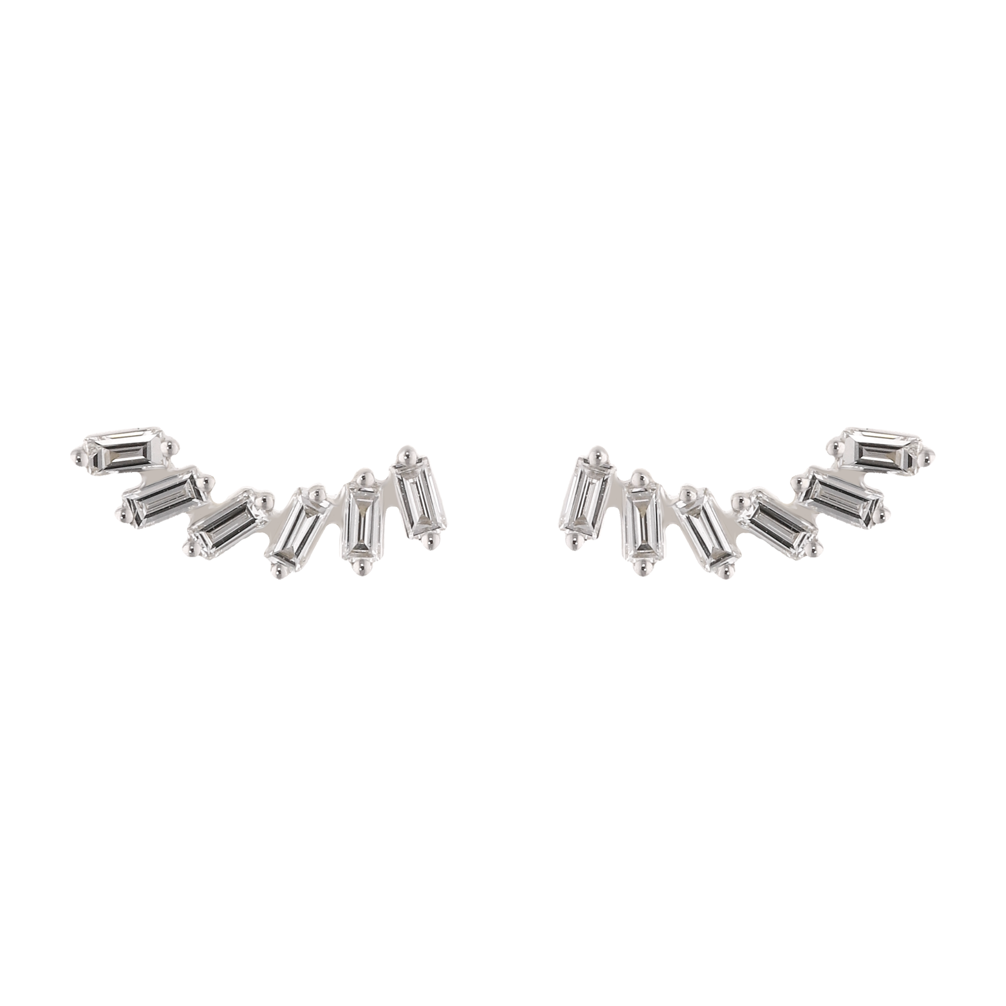 Broquel sonrisa baguettes 14K