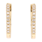 Huggies brillantes oro amarillo 14K
