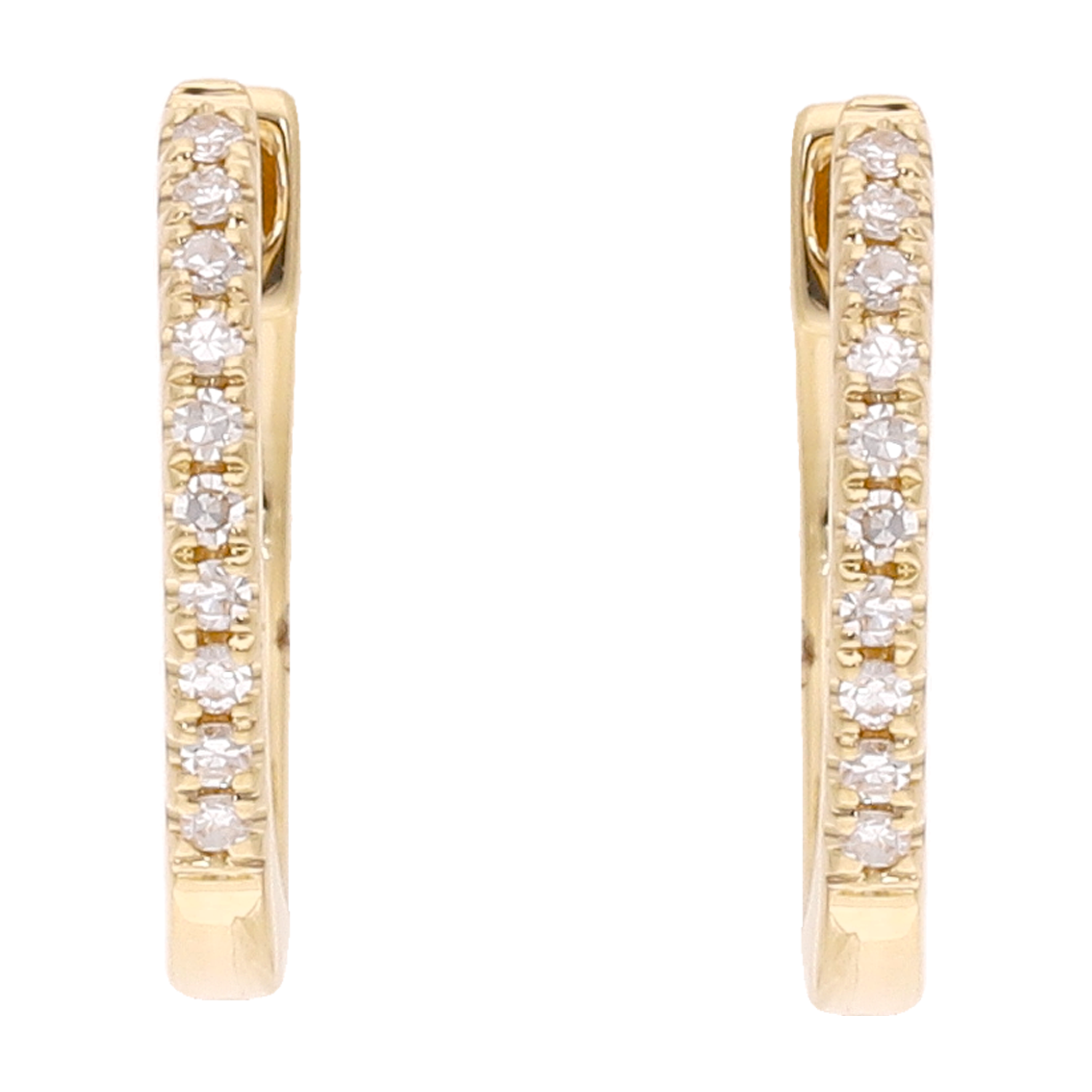 Huggies brillantes oro amarillo 14K