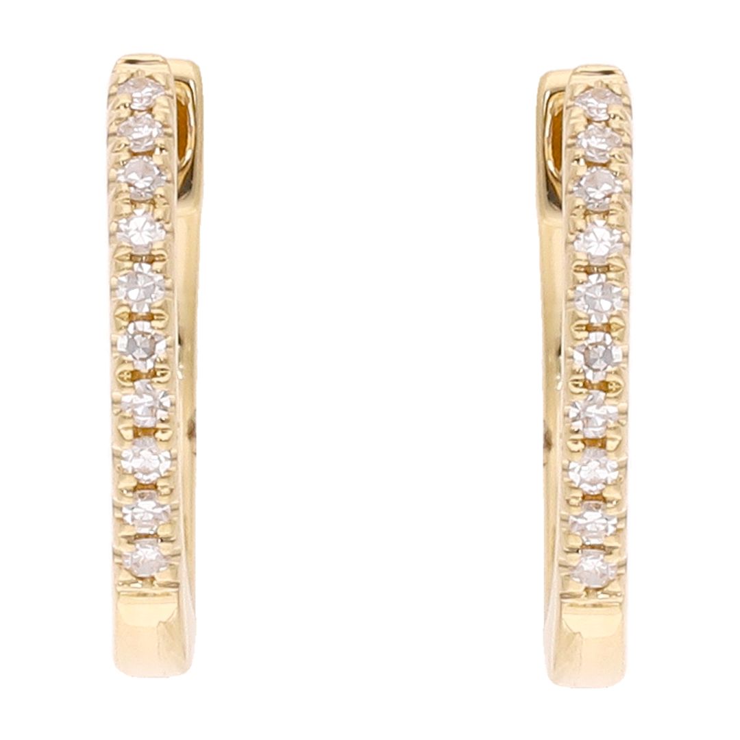 Huggies brillantes oro amarillo 14K