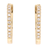 Huggies brillantes oro amarillo 14K