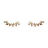 Broquel sonrisa baguettes 14K