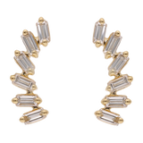 Broquel sonrisa baguettes 14K