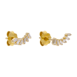 Broquel sonrisa baguettes 14K