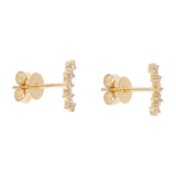 Earclimber mini brillantes 14K