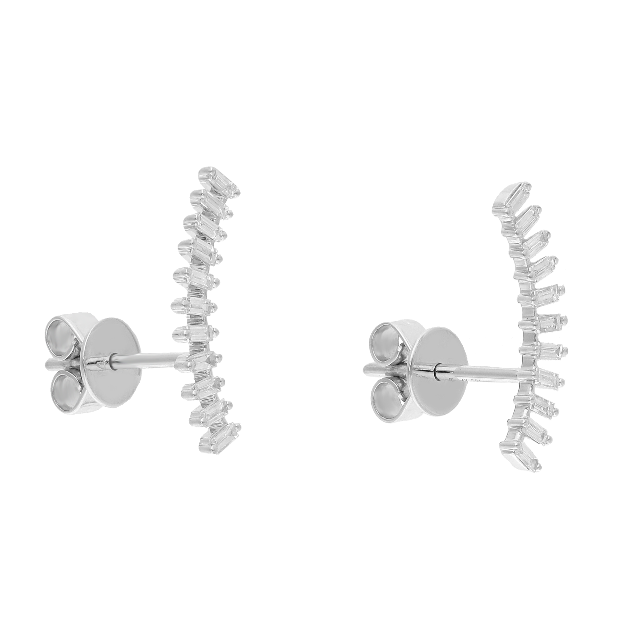 Earclimber sonrisa baguettes 14K