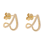 Medias huggies triángulo brillantes 14K