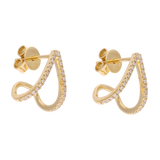Medias huggies triángulo brillantes 14K