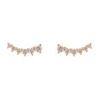 Earclimber 6 brillantes 14K