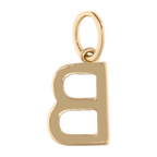 Dije inicial chica diamantes 14K