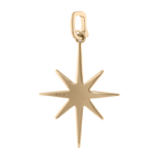 Dije estrella Polo Norte brillantes 14K