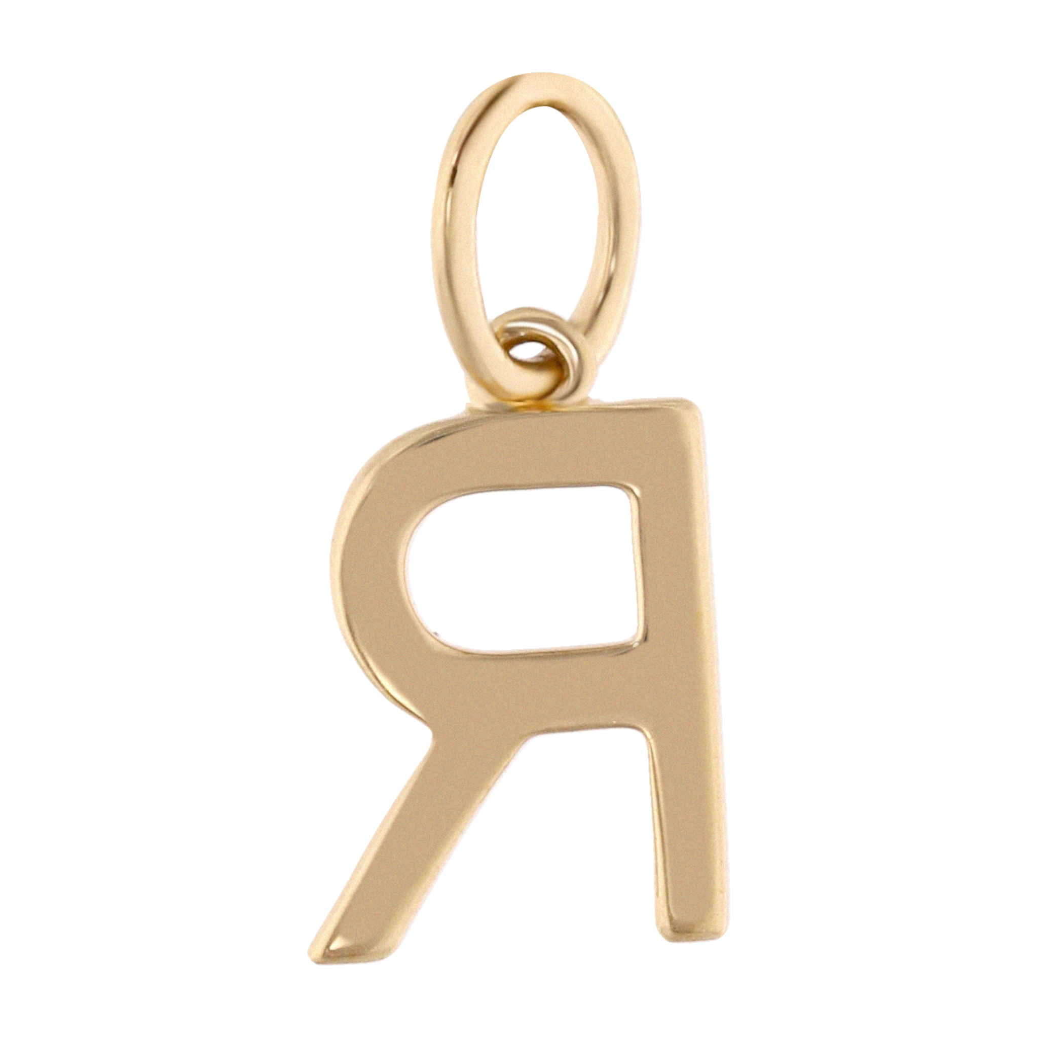 Dije inicial chica diamantes 14K