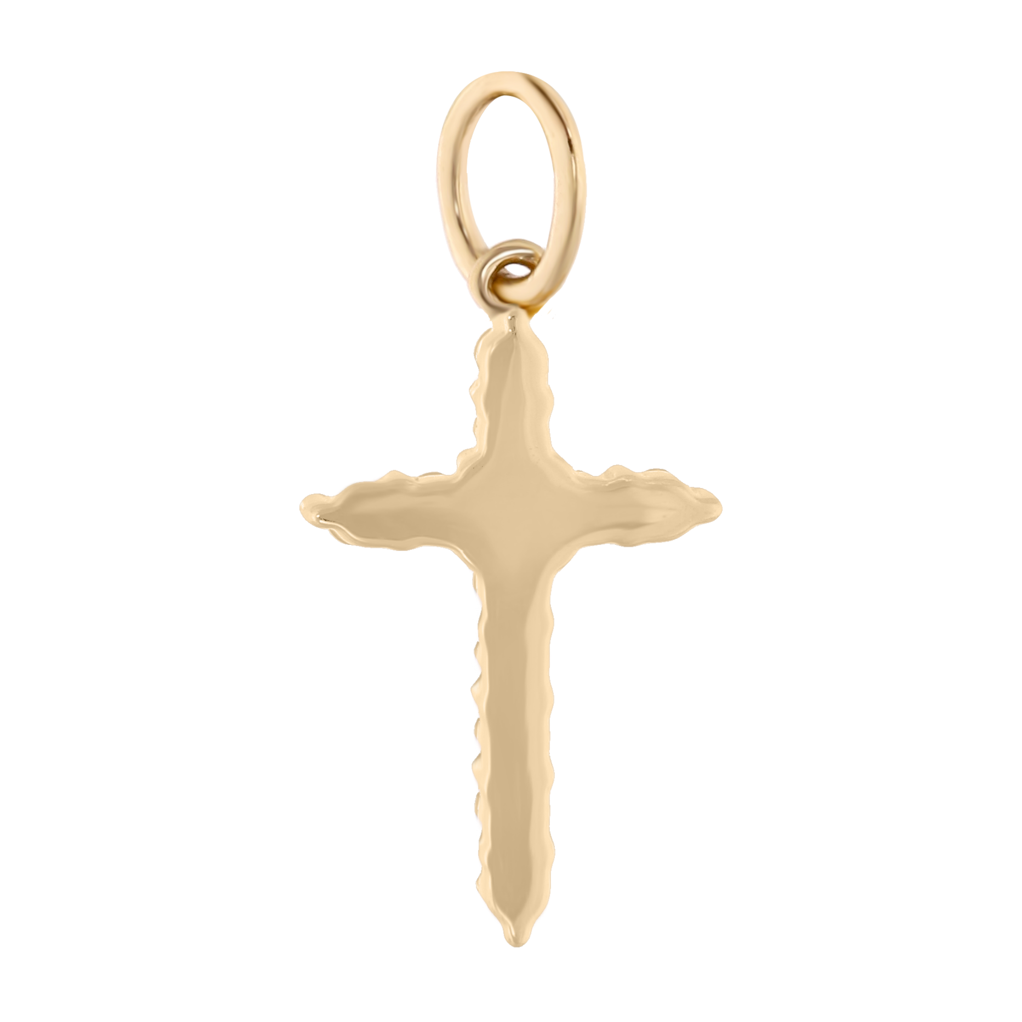 Cruz diamantes oro amarillo 14K