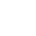 Pulsera sonrisa esmeraldas/rubíes 14K