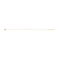 Pulsera barra diamantes baguette 14K