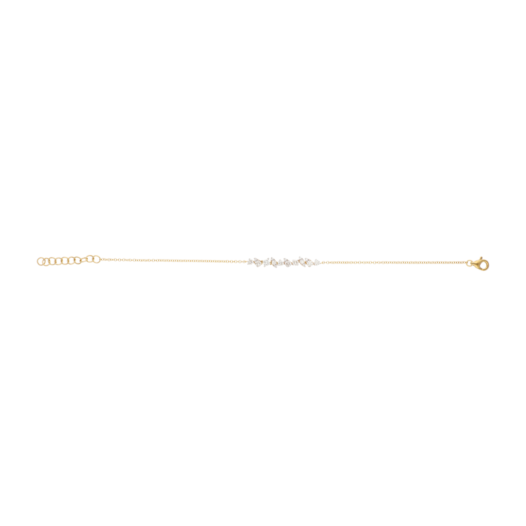 Pulsera multishape diamantes 14K