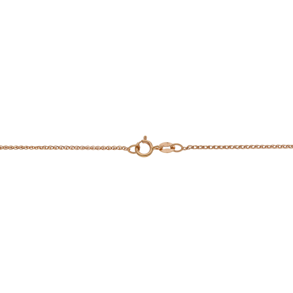 Collar turmalina rosa gota oro rosa 14K