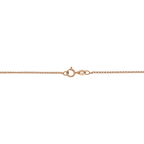 Collar turmalina rosa gota oro rosa 14K