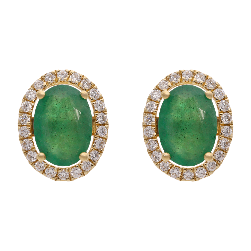 Broquel construíble esmeralda/rubí/zafiro 14K