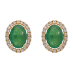 Broquel construíble esmeralda/rubí/zafiro 14K